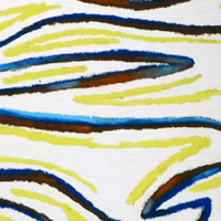Sun Melted Snow - 1970 - Haiku Series - Oil & Pastel on Paper - 20 x 26.